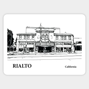 Rialto California Sticker